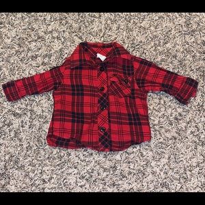 Buffalo Plaid baby Button up shirt
